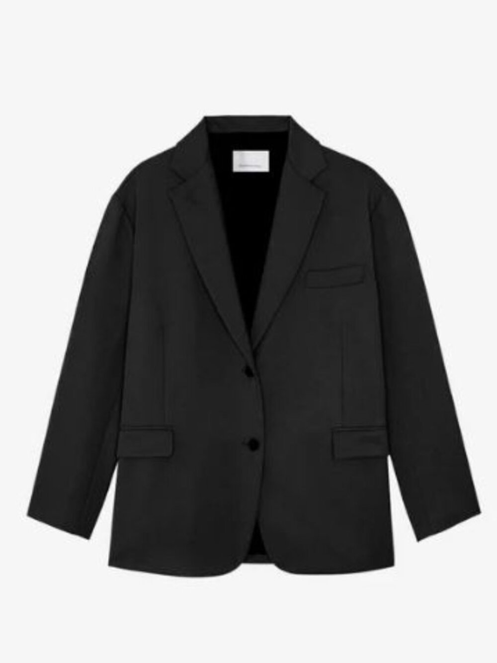 THE FRANKIE SHOP Oversized Boyfriend Black Blazer - Size Large - Picture 2 of 15
